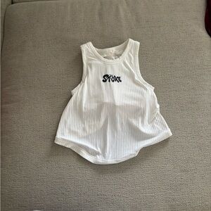 White xs free people movement workout tank!
